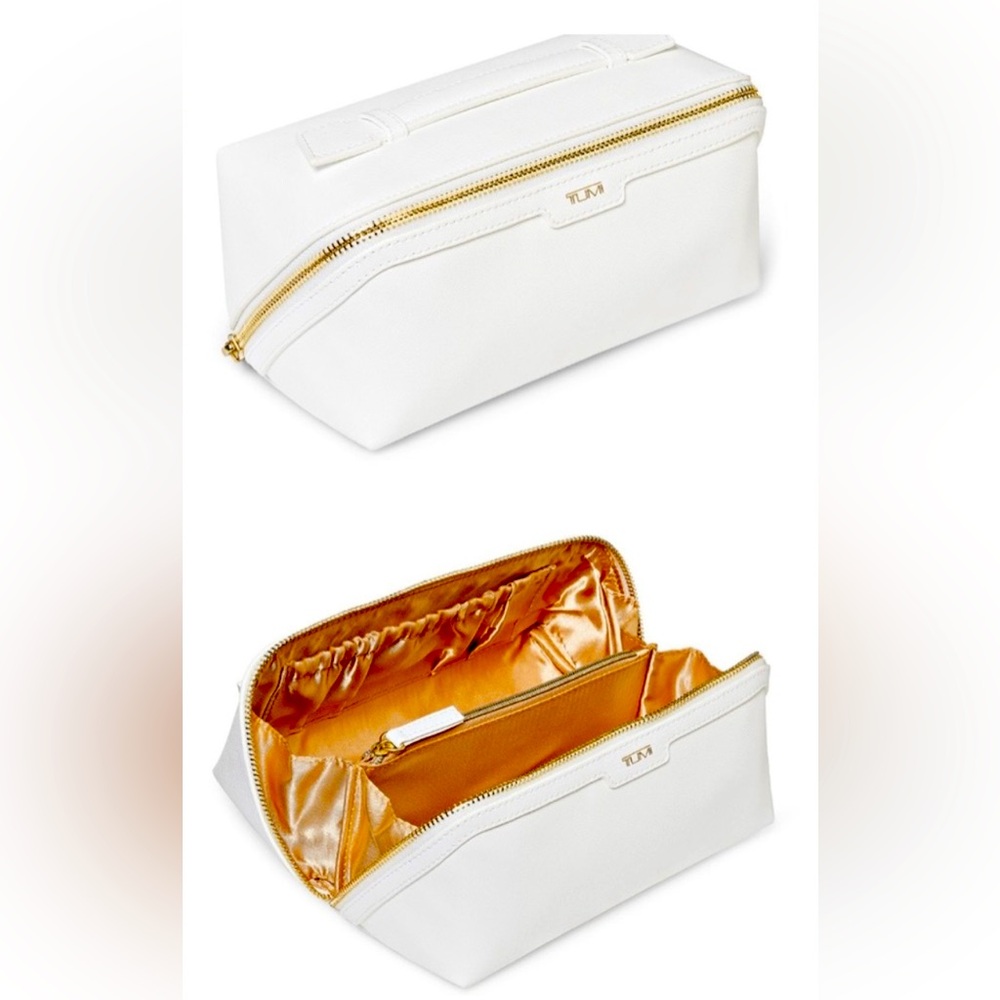 Tumi Cosmetic Bag Small White pouch bag❤️‍🔥 - Picture 2 of 9